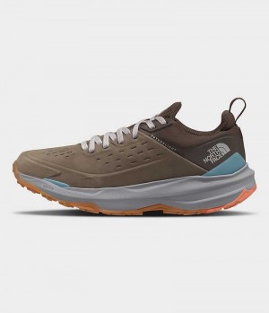 Women's The North Face VECTIV Exploris 2 FUTURELIGHT™ Leather Shoes Hiking Shoes Brown | CANADA IKLZMF