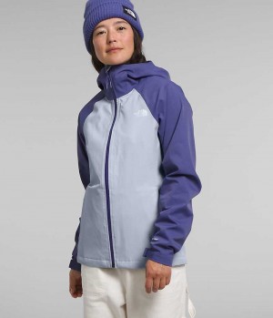 Women's The North Face Valle Vista Stretch Rain Jacket Blue | OTTAWA BUQHEJ