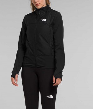 Women's The North Face Winter Warm Pro Fleece Jacket Black | CANADA UABGOJ