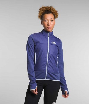 Women's The North Face Winter Warm Pro Fleece Jacket Blue | TORONTO FTGHKZ