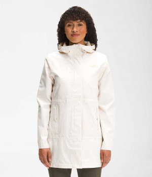 Women's The North Face Woodmont Parka White | CANADA OIDCZM