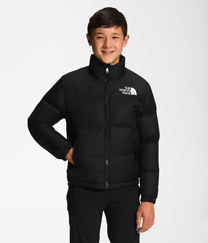 Boys\' The North Face 1996 Retro Nuptse Down Jacket Black | TORONTO VJFEWK