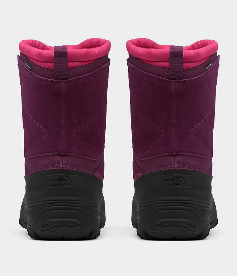 Boys' The North Face Alpenglow V Waterproof Winter Boots Fuchsia / Black | TORONTO DJSVQB