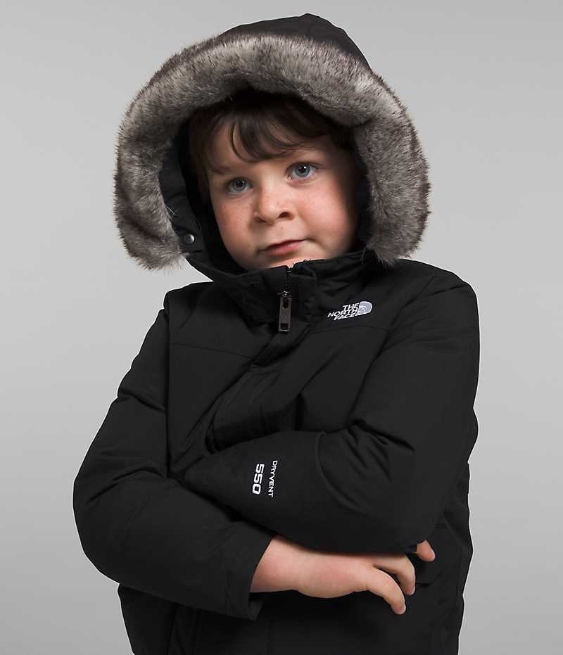 Boys' The North Face Arctic Parka Black | CANADA UGOPFS