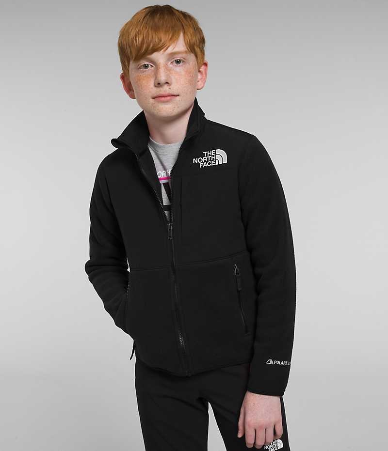 Boys\' The North Face Denali Fleece Jacket Black | CANADA KVHBAE