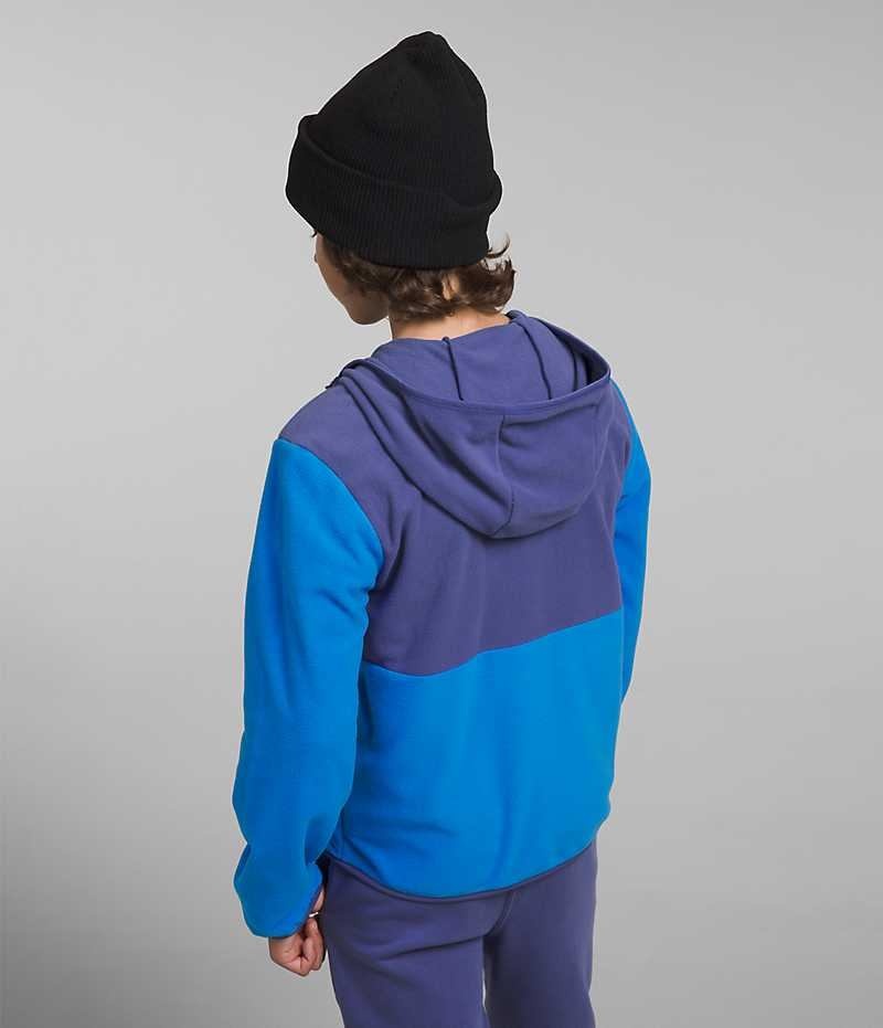 Boys' The North Face Glacier Full-Zip Hooded Fleece Jacket Blue | OTTAWA AYUGIH