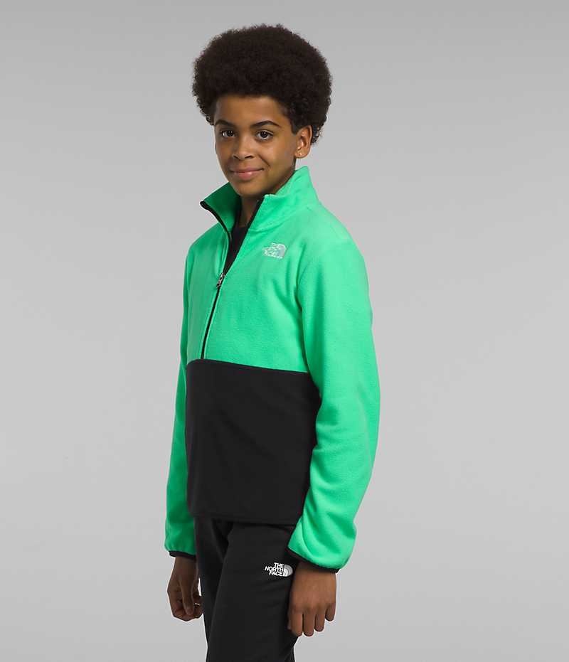 Boys' The North Face Glacier ¼-Zip Pullover Green | CANADA NPJKHI