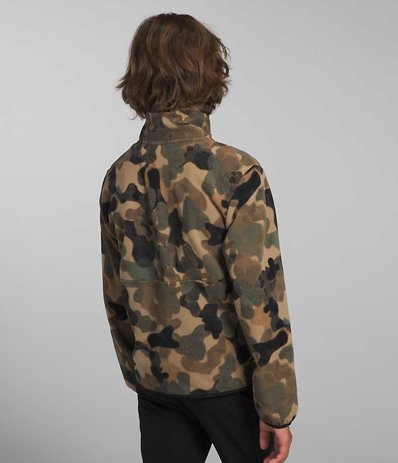 Boys' The North Face Glacier ¼-Zip Pullover Camo | TORONTO CIQXOY