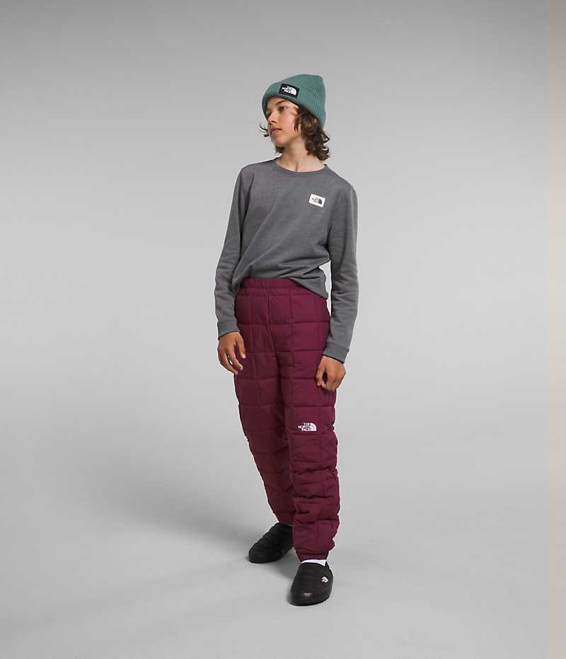 Boys' The North Face Lhotse Pants Burgundy | TORONTO VYLMRH