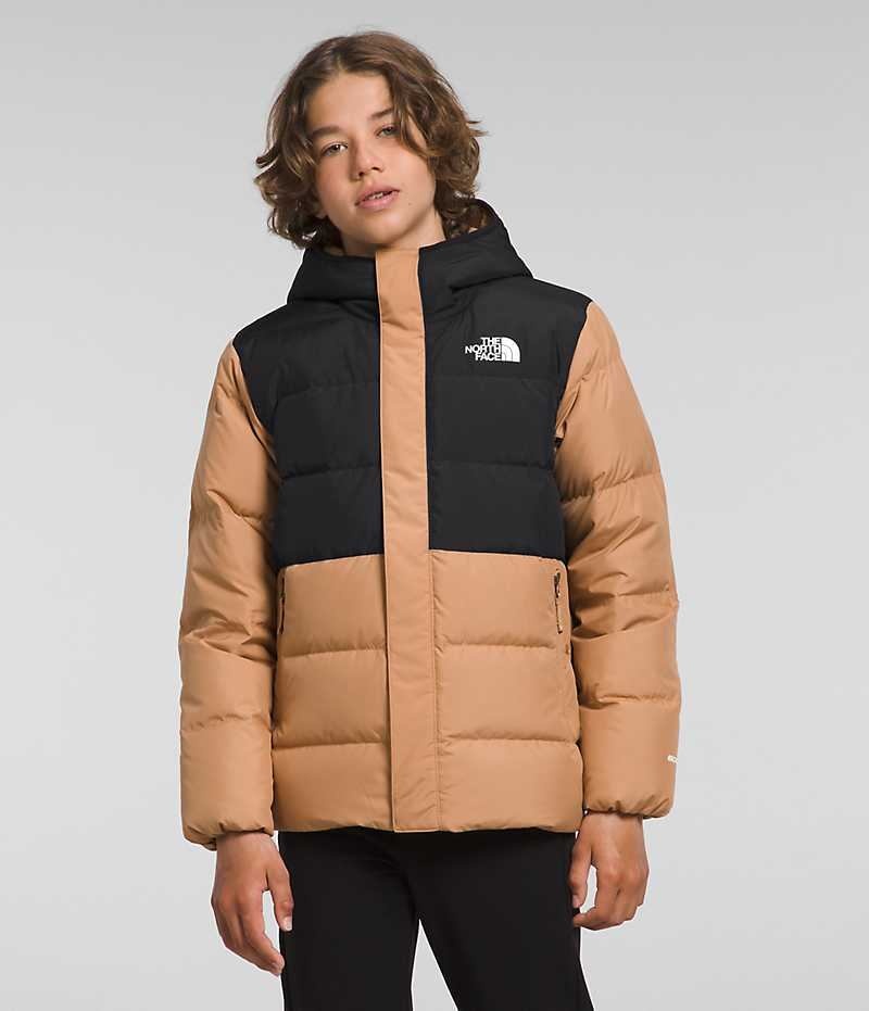 Boys\' The North Face North Down Fleece-Lined Parka Khaki / Black | TORONTO QGKJYP