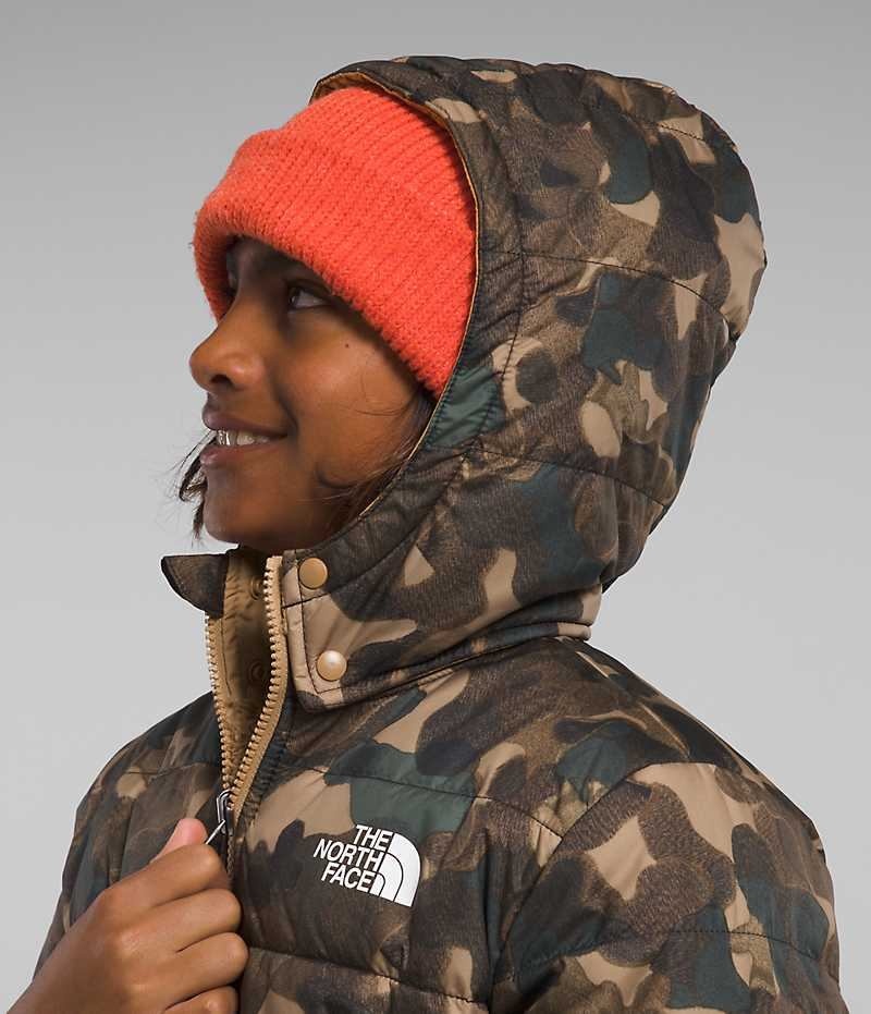 Boys' The North Face Reversible Mt Chimbo Full-Zip Hooded Fleece Jacket Camo | TORONTO HXLJWE