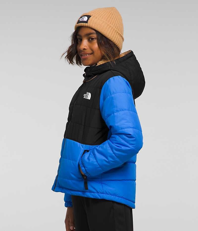 Boys' The North Face Reversible Mt Chimbo Full-Zip Hooded Fleece Jacket Blue | OTTAWA LEPQIK