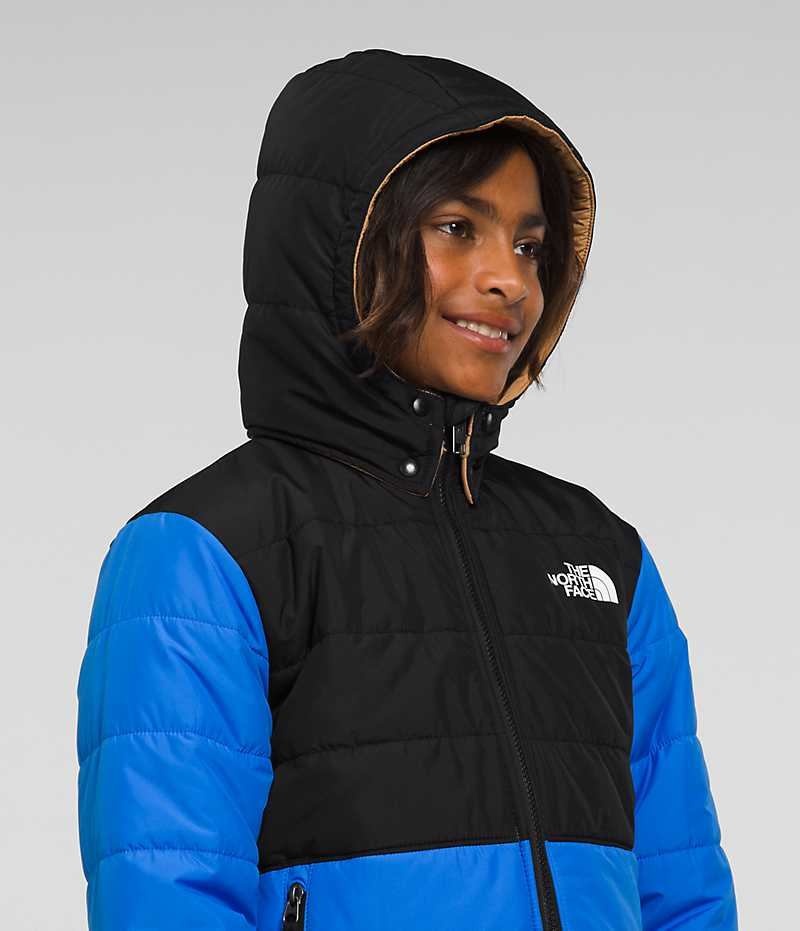 Boys' The North Face Reversible Mt Chimbo Full-Zip Hooded Fleece Jacket Blue | OTTAWA LEPQIK