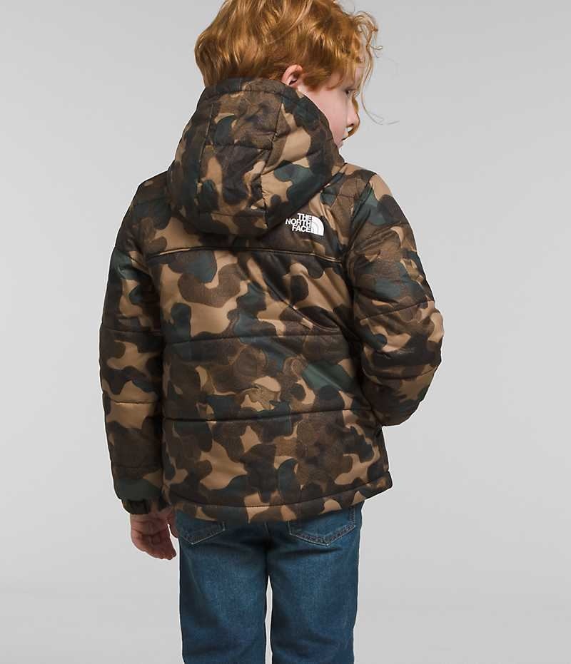 Boys' The North Face Reversible Mt Chimbo Full-Zip Hooded Fleece Jacket Camo | OTTAWA LSCYUT