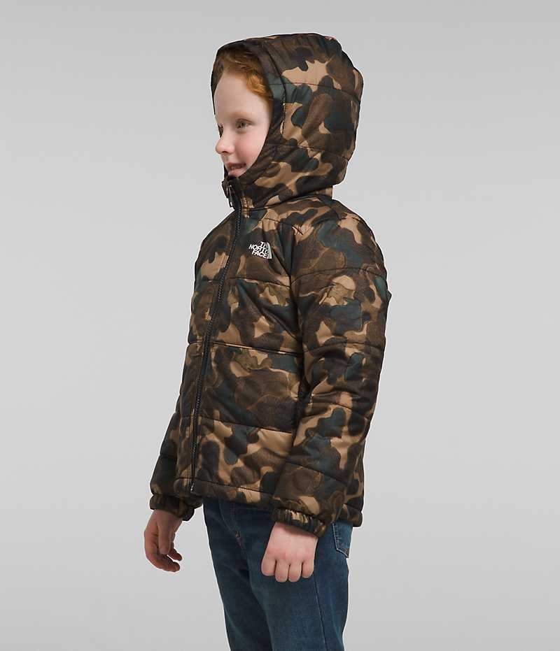 Boys' The North Face Reversible Mt Chimbo Full-Zip Hooded Fleece Jacket Camo | OTTAWA LSCYUT