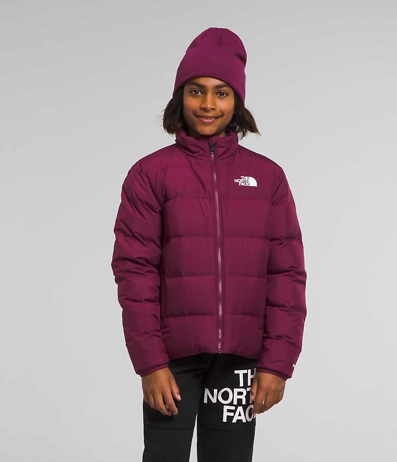 Boys\' The North Face Reversible North Down Jacket Burgundy | CANADA UFAEIJ