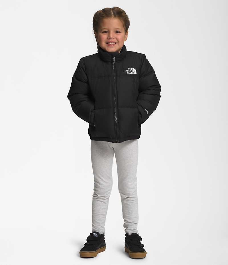 Girls\' The North Face 1996 Retro Nuptse Down Jacket Black | OTTAWA HJNZTR