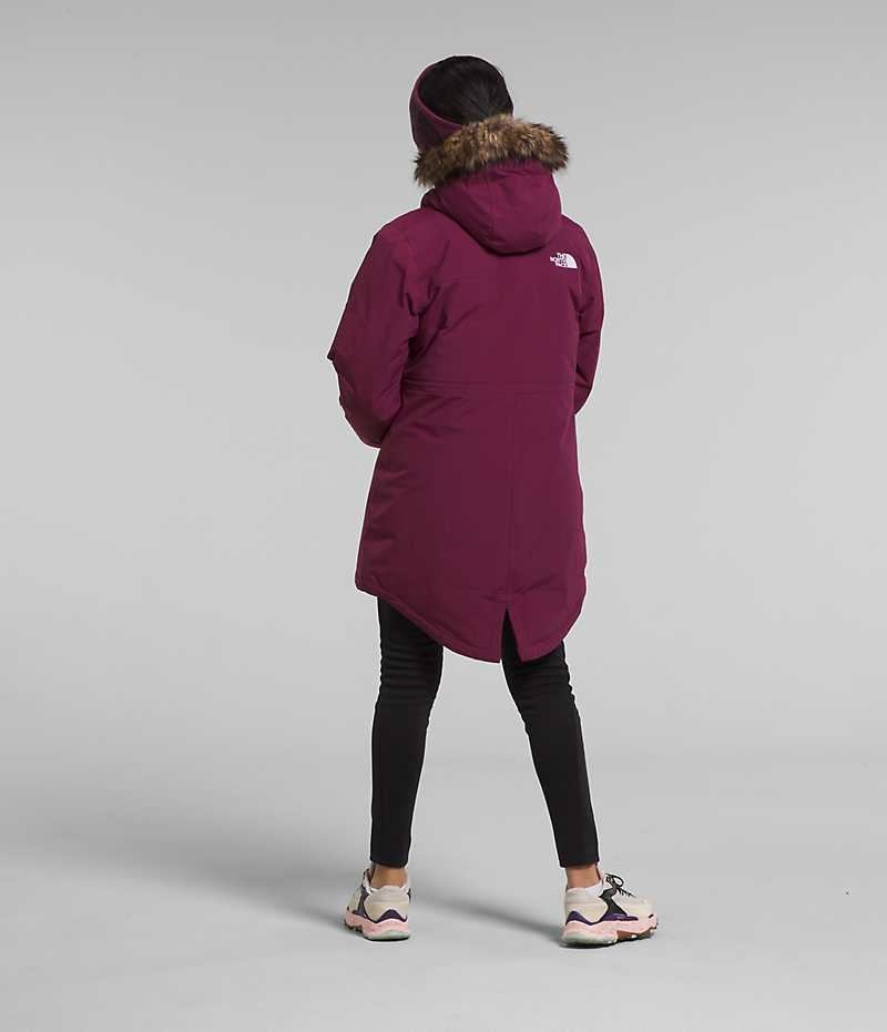 Girls' The North Face Arctic Parka Burgundy | OTTAWA JRGYBZ