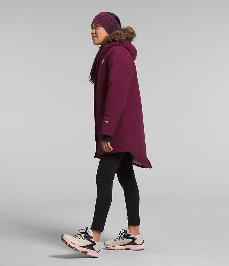 Girls' The North Face Arctic Parka Burgundy | OTTAWA JRGYBZ