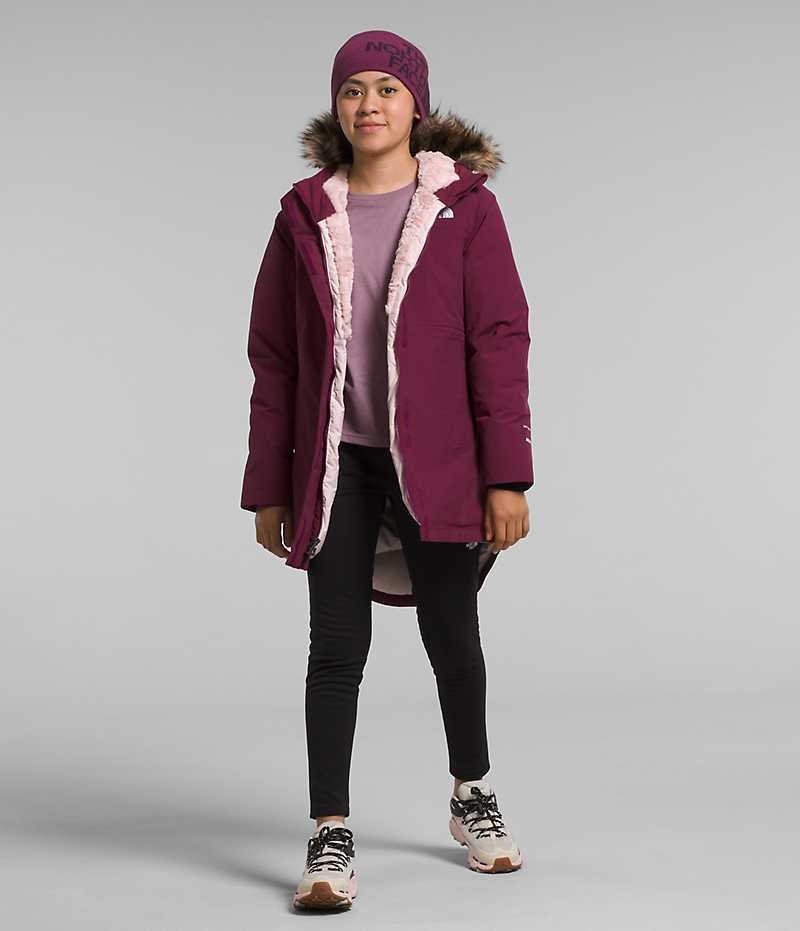 Girls\' The North Face Arctic Parka Burgundy | OTTAWA JRGYBZ