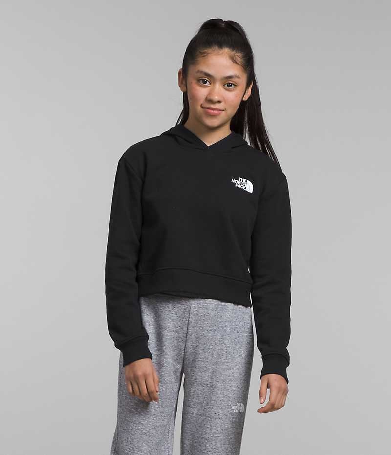 Girls' The North Face Camp Fleece Pullover Hoodie Black | CANADA GHSLQR