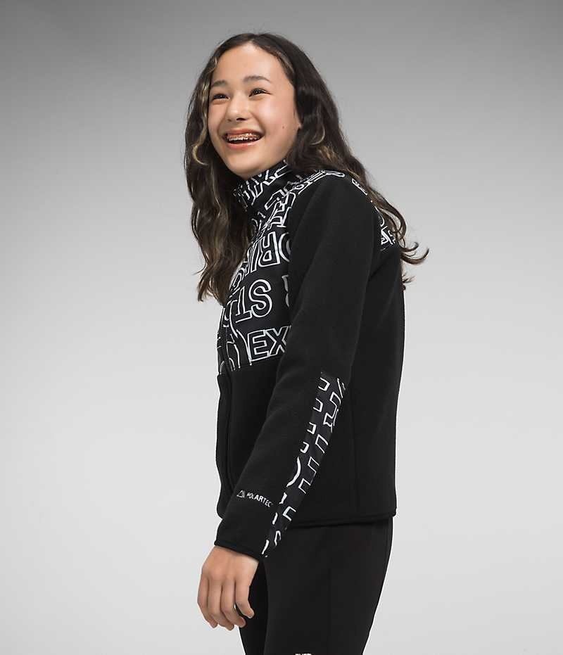 Girls' The North Face Denali Fleece Jacket Black | CANADA PWINEU