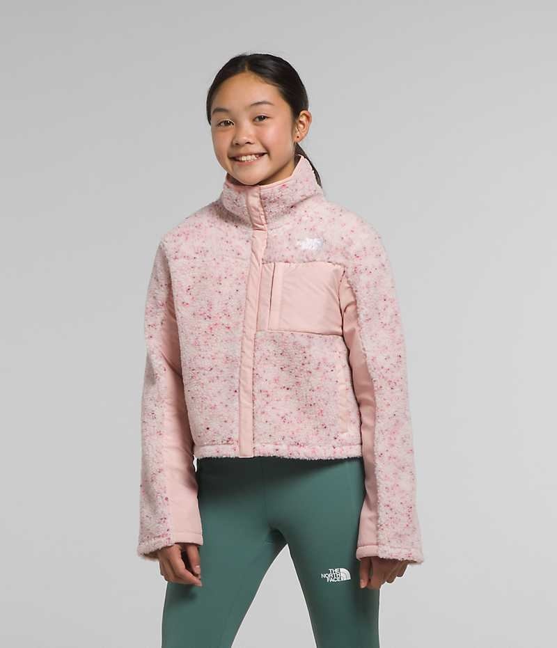 Girls\' The North Face Fleece Mashup Fleece Jacket Pink | TORONTO RACIEZ