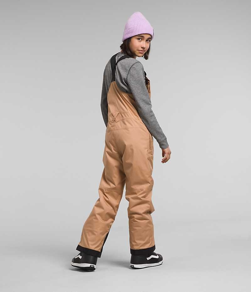 Girls' The North Face Freedom Insulated Bib Pants Khaki | CANADA TKGQHV