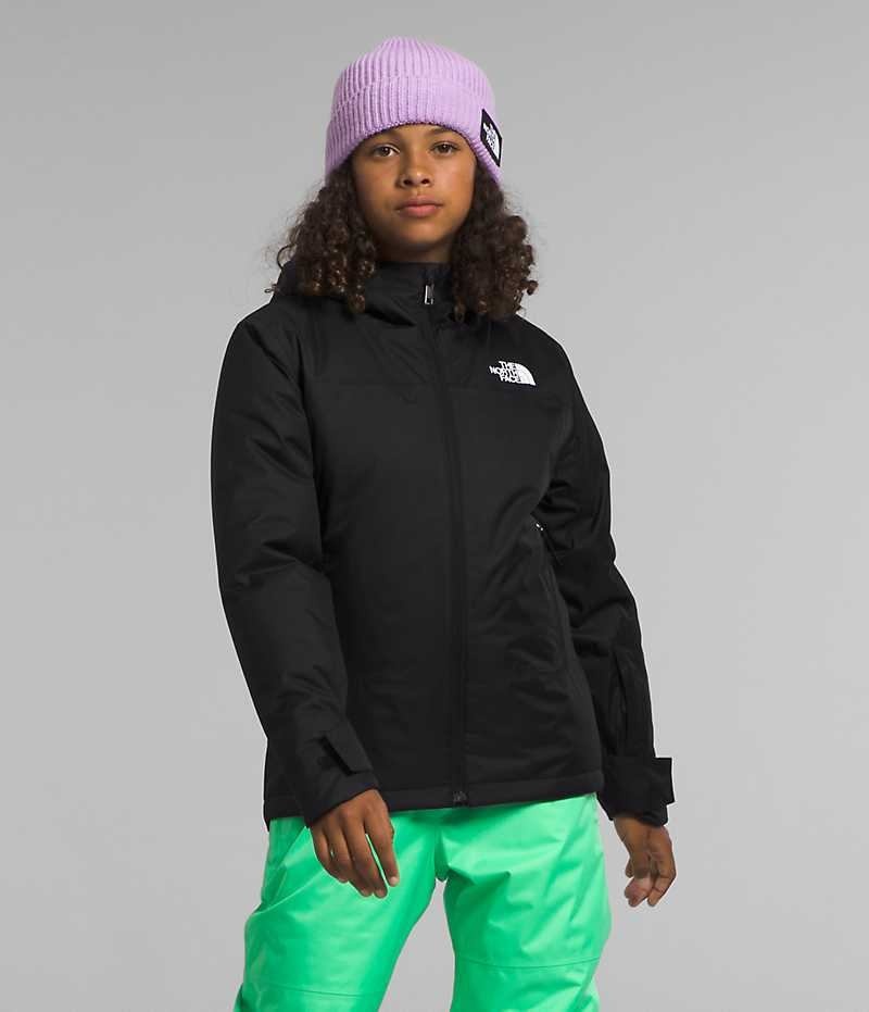 Girls\' The North Face Freedom Insulated Jacket Black | OTTAWA RXEGDT