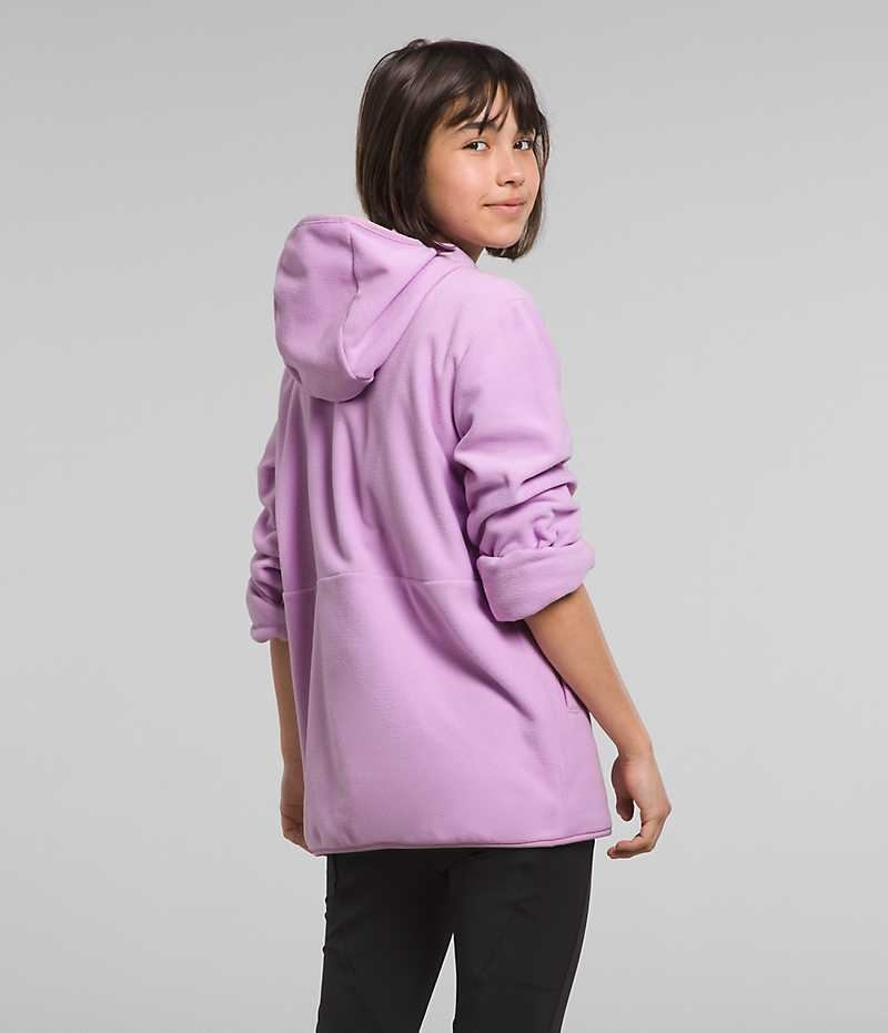 Girls' The North Face Glacier Full-Zip Hooded Fleece Jacket Lavender | CANADA NZJPTA