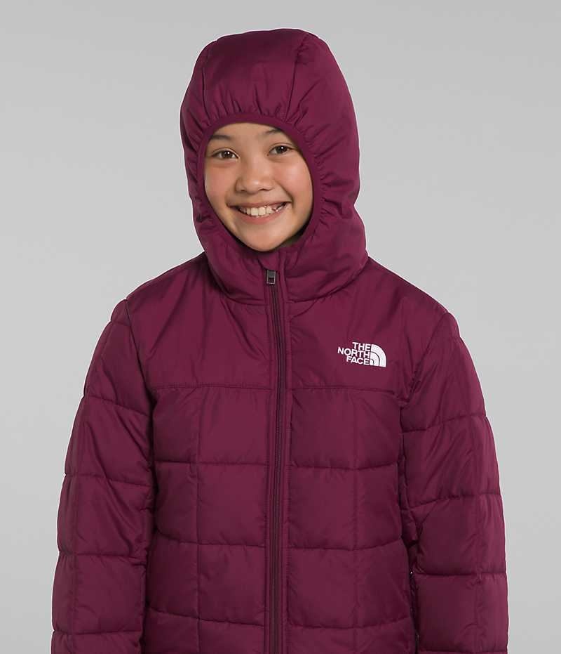 Girls' The North Face Lhotse Down Jacket Burgundy | TORONTO CEQTXH