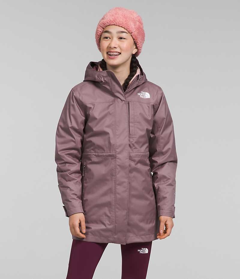 Girls\' The North Face North Triclimate® Down Jacket Fuchsia | OTTAWA HQIGUB