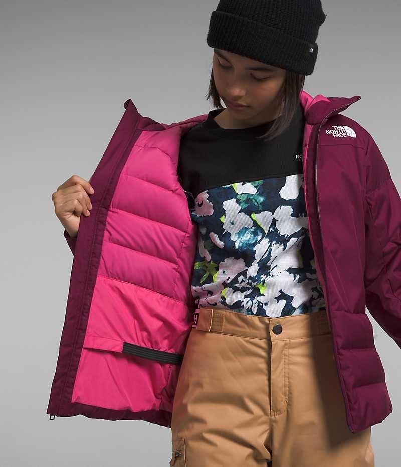 Girls' The North Face Pallie Down Jacket Burgundy | TORONTO QFNHYW