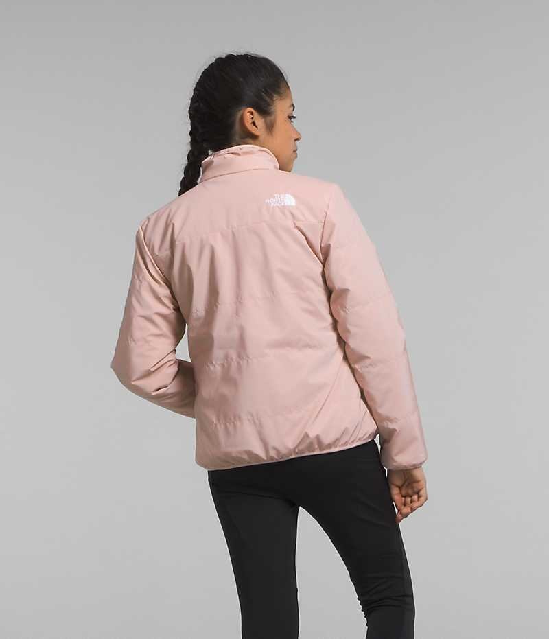 Girls' The North Face Reversible Mossbud Fleece Jacket Pink | TORONTO FLGSZI