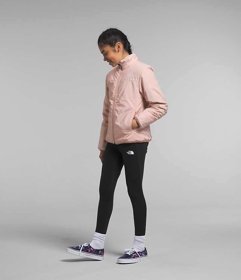 Girls' The North Face Reversible Mossbud Fleece Jacket Pink | TORONTO FLGSZI