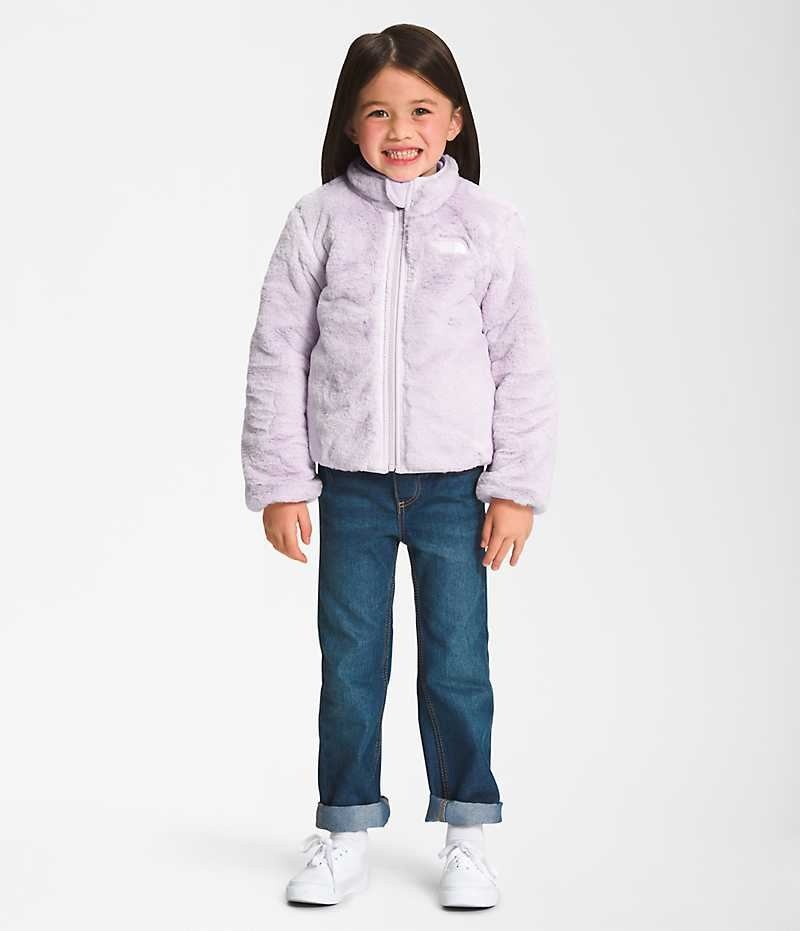 Girls' The North Face Reversible Mossbud Fleece Jacket Lavender | OTTAWA SZAFHI