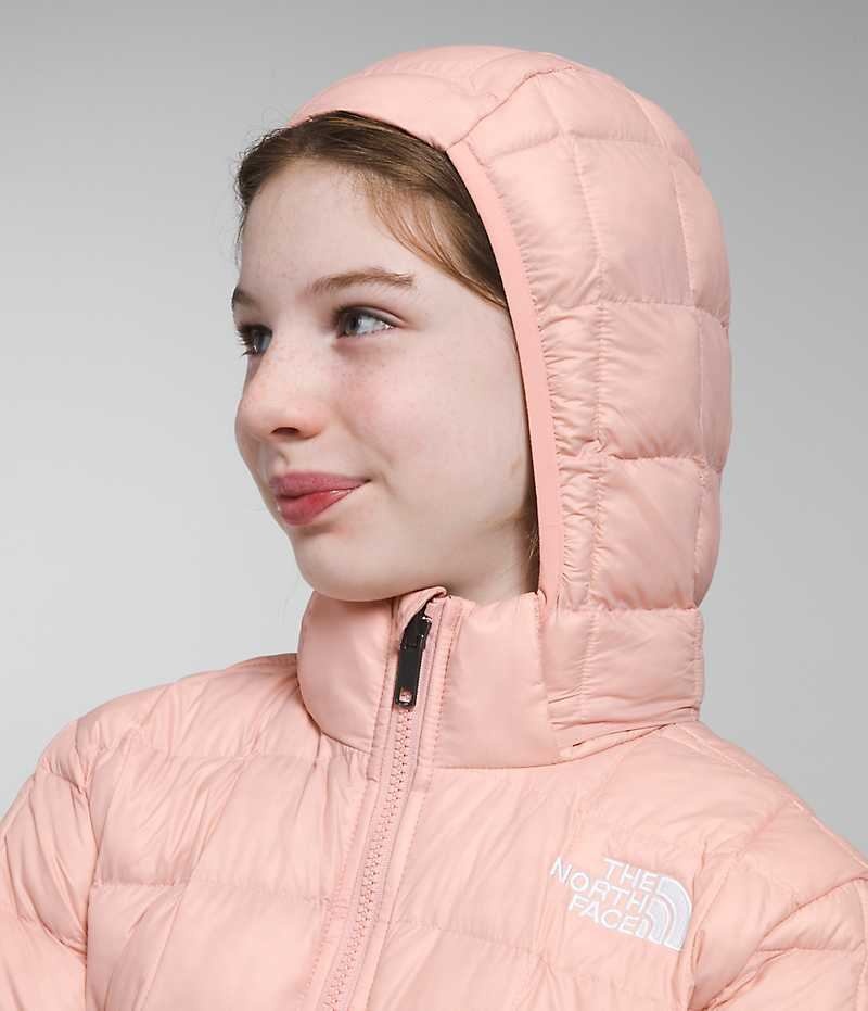 Girls' The North Face ThermoBall™ Hooded Down Jacket Pink | OTTAWA AYRBLG