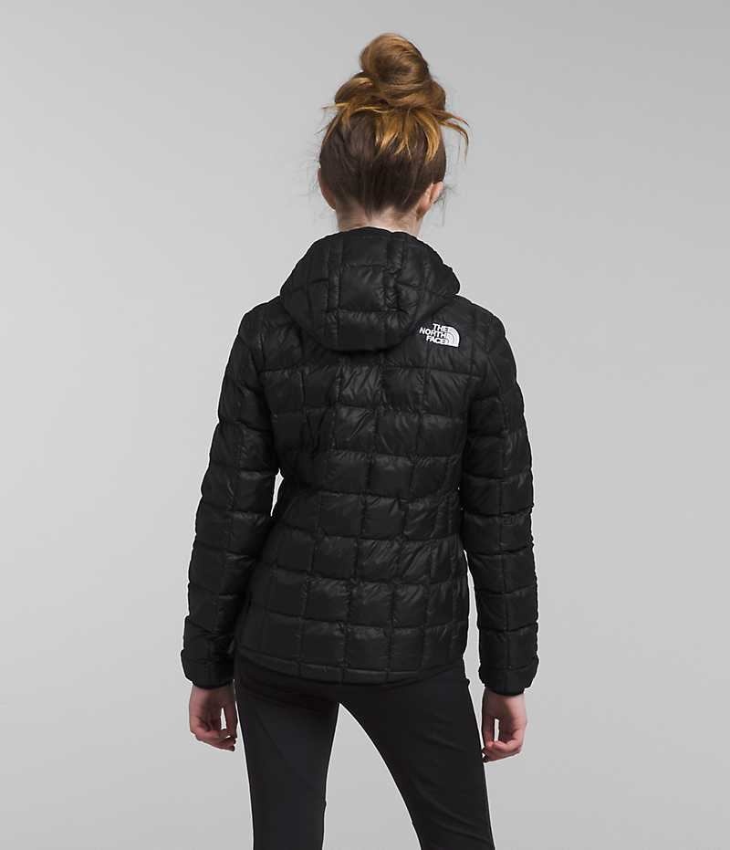 Girls' The North Face ThermoBall™ Hooded Down Jacket Black | CANADA ESVAYT