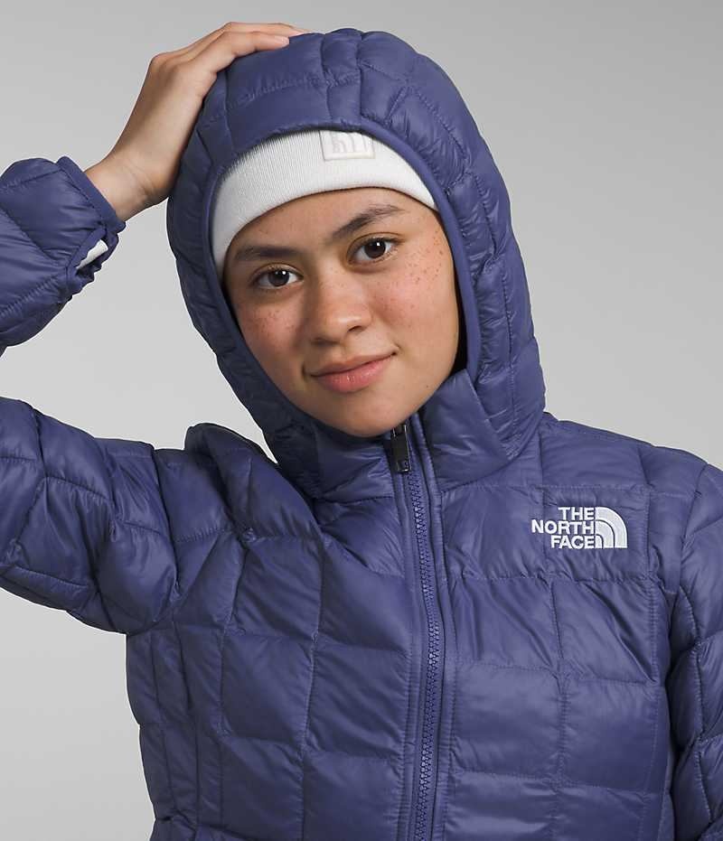 Girls' The North Face ThermoBall™ Hooded Down Jacket Blue | TORONTO WEMJFL