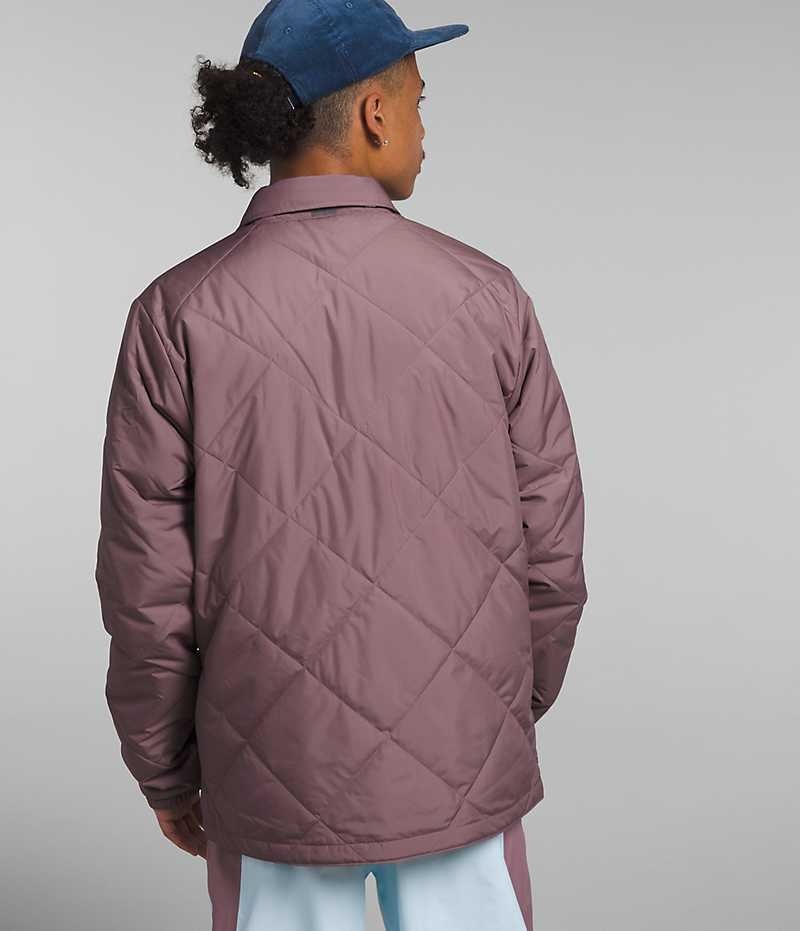 Men's The North Face Afterburner Flannel Insulated Jacket Fuchsia | TORONTO BMPCYX