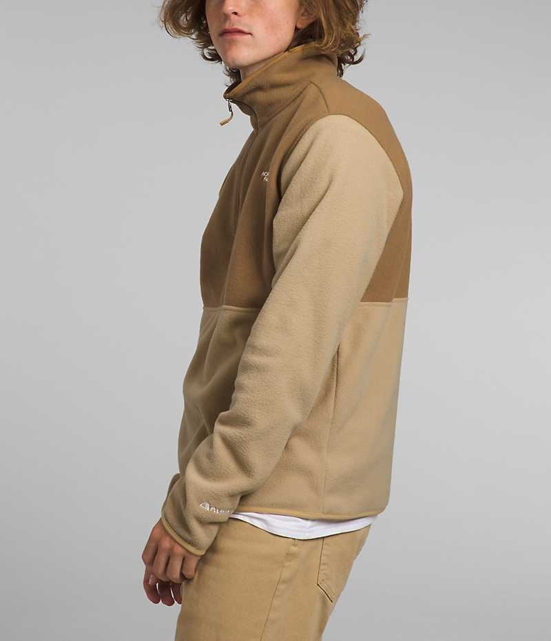 Men's The North Face Alpine Polartec® 100 ½-Zip Pullover Khaki / Brown | CANADA EZBLQU