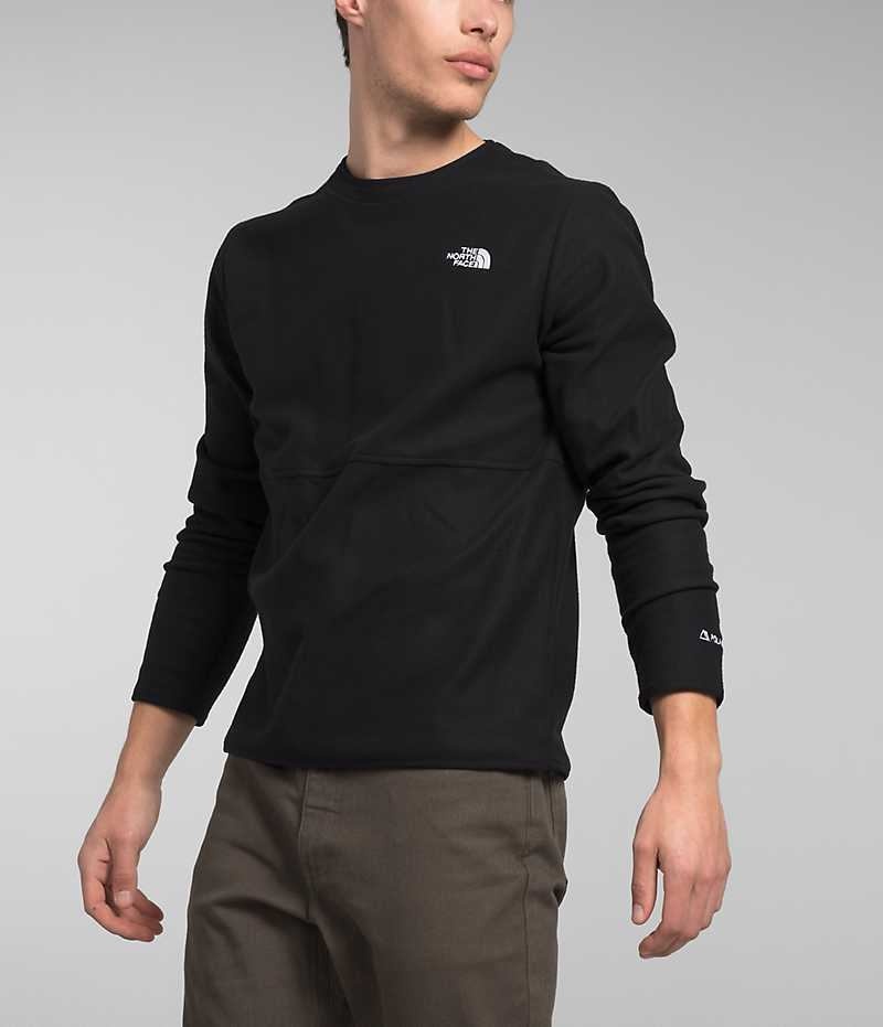 Men's The North Face Alpine Polartec® 100 Crew Pullover Black | TORONTO DOGVAI