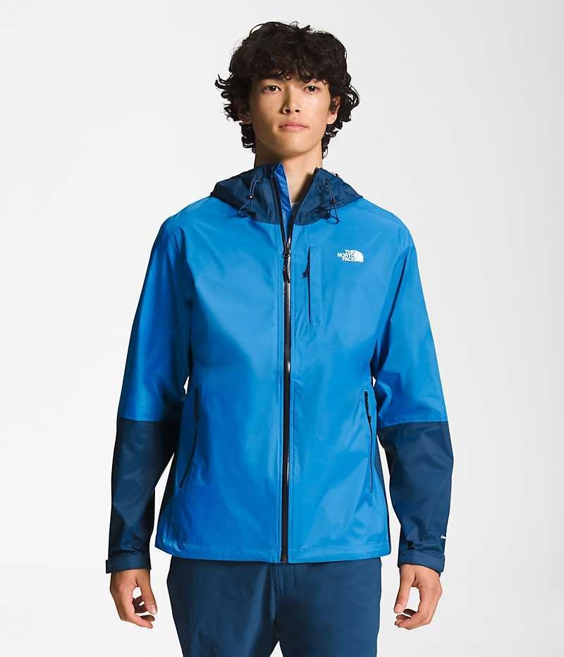 Men\'s The North Face Alta Vista Rain Jacket Blue | OTTAWA HYRUOD