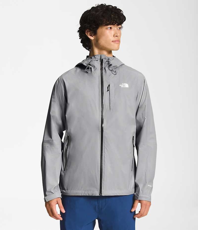 Men\'s The North Face Alta Vista Rain Jacket Grey | CANADA VFZJGO