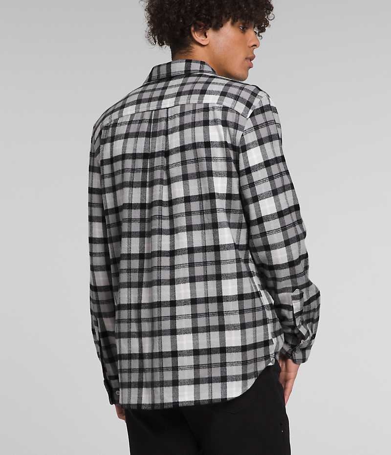 Men's The North Face Arroyo Flannel Shirt Grey | CANADA IPZJXR