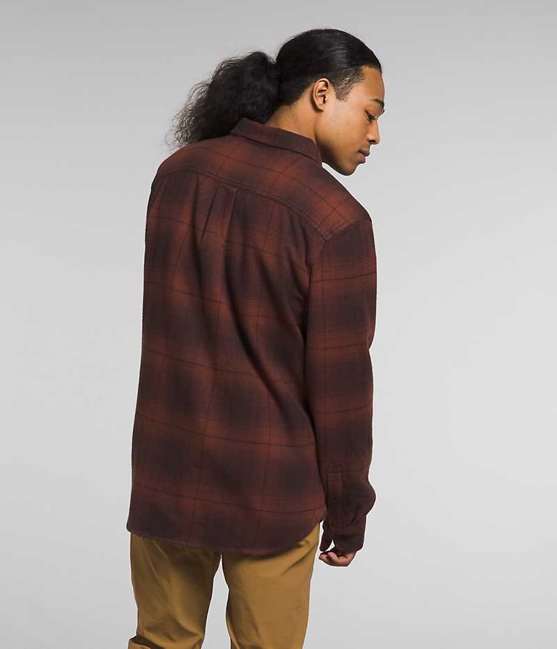 Men's The North Face Arroyo Flannel Shirt Brown | OTTAWA WMCXZB