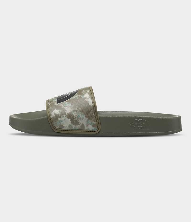 Men\'s The North Face Base Camp III Slides Camo | CANADA QDOTPA