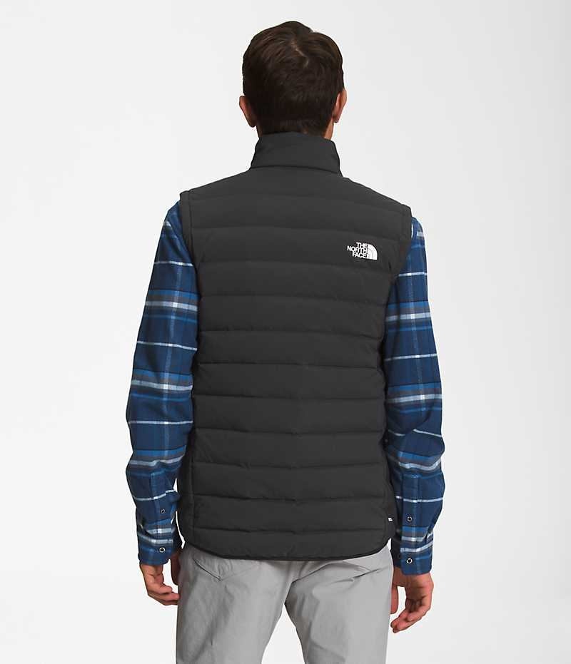 Men's The North Face Belleview Stretch Down Vest Black | OTTAWA HJTIOZ