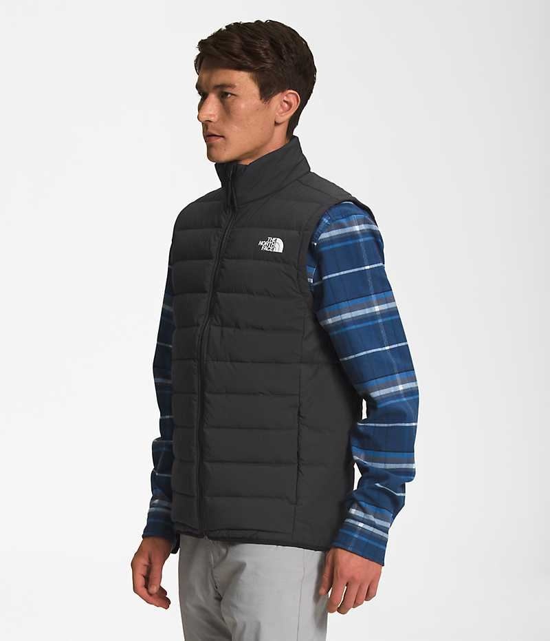 Men's The North Face Belleview Stretch Down Vest Black | OTTAWA HJTIOZ