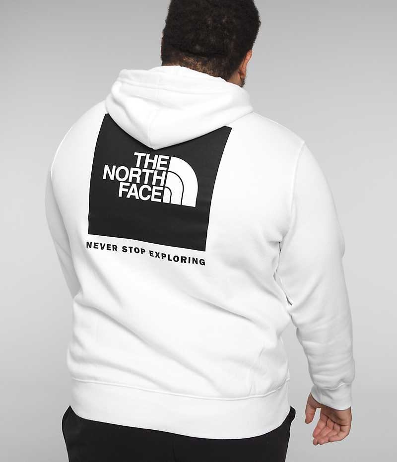 Men\'s The North Face Big Box NSE Pullover Hoodie White | OTTAWA NVIMRW